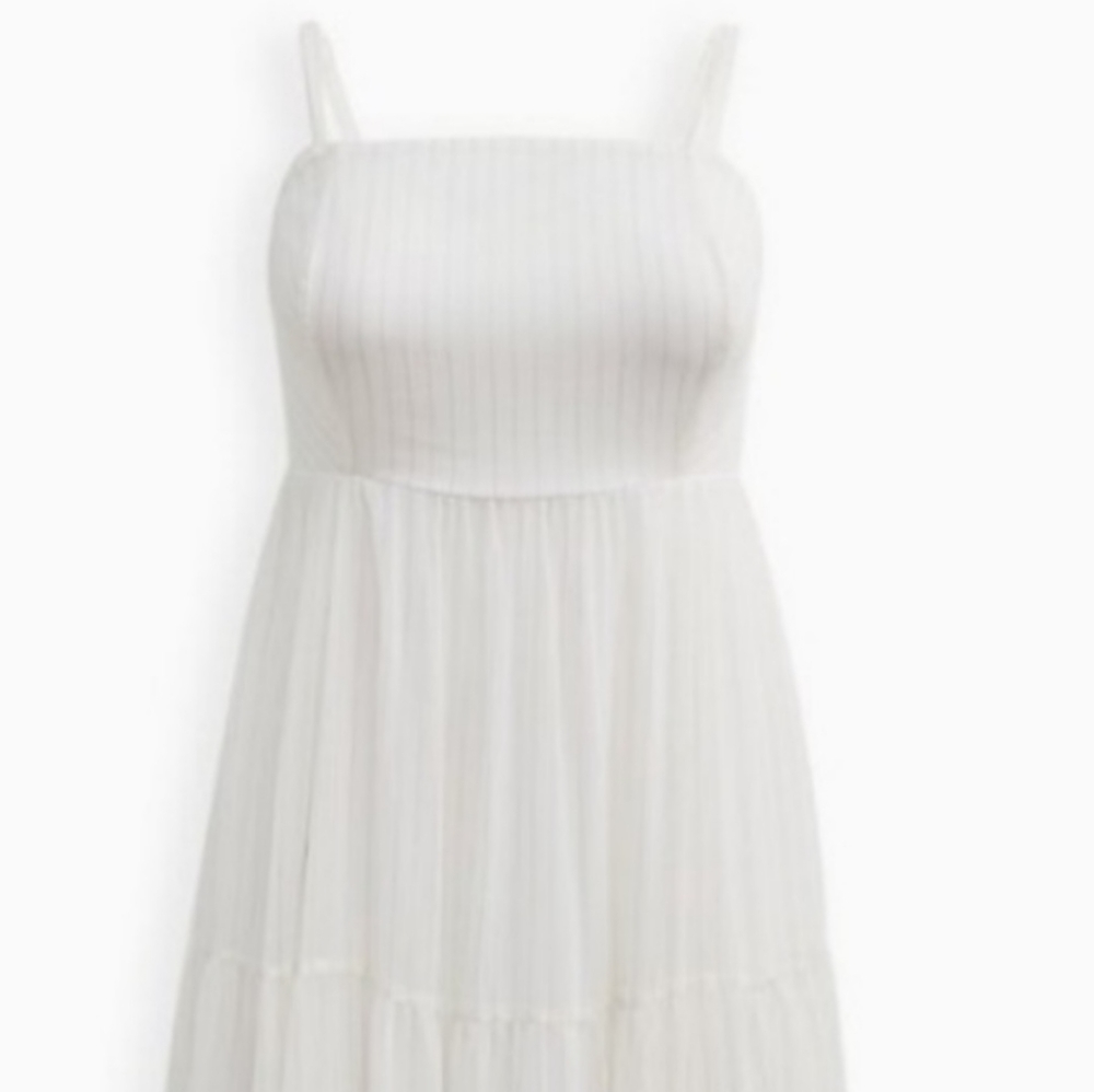 Torrid NWT chiffon lurex maxi dress
